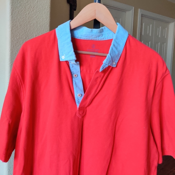 Lands' End Men's Red Polo Shirt - Picture 2 of 6